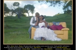 A bajan bride and groom living overseas have their wedding photos taken in the Barbadian fields and hills. 