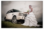 The Bride and her Range Rover